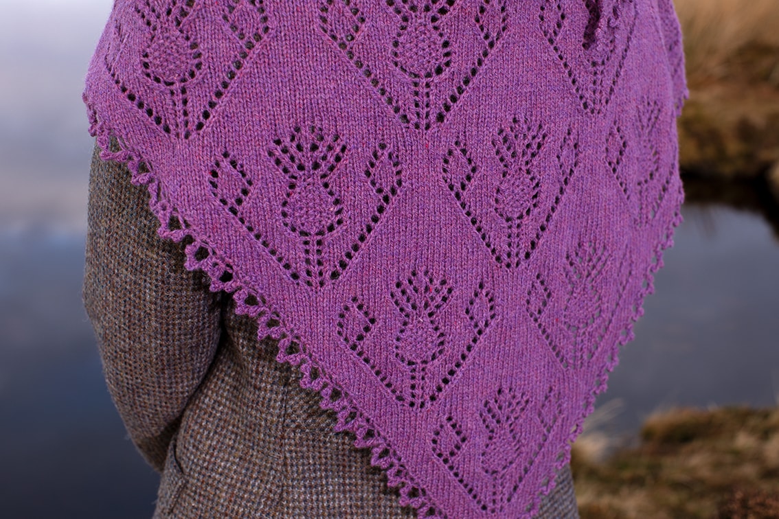 Cluaran video class design by Alice Starmore in Hebridean 2 Ply