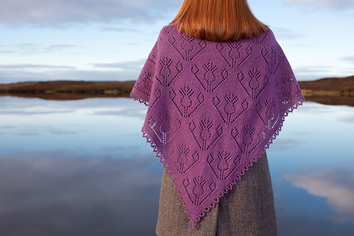 Cluaran video class design by Alice Starmore in Hebridean 2 Ply